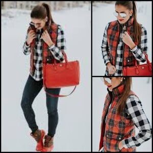 J. Crew Excursion Tartan Plaid Down Filled Preppy Academia Puffer Vest XS